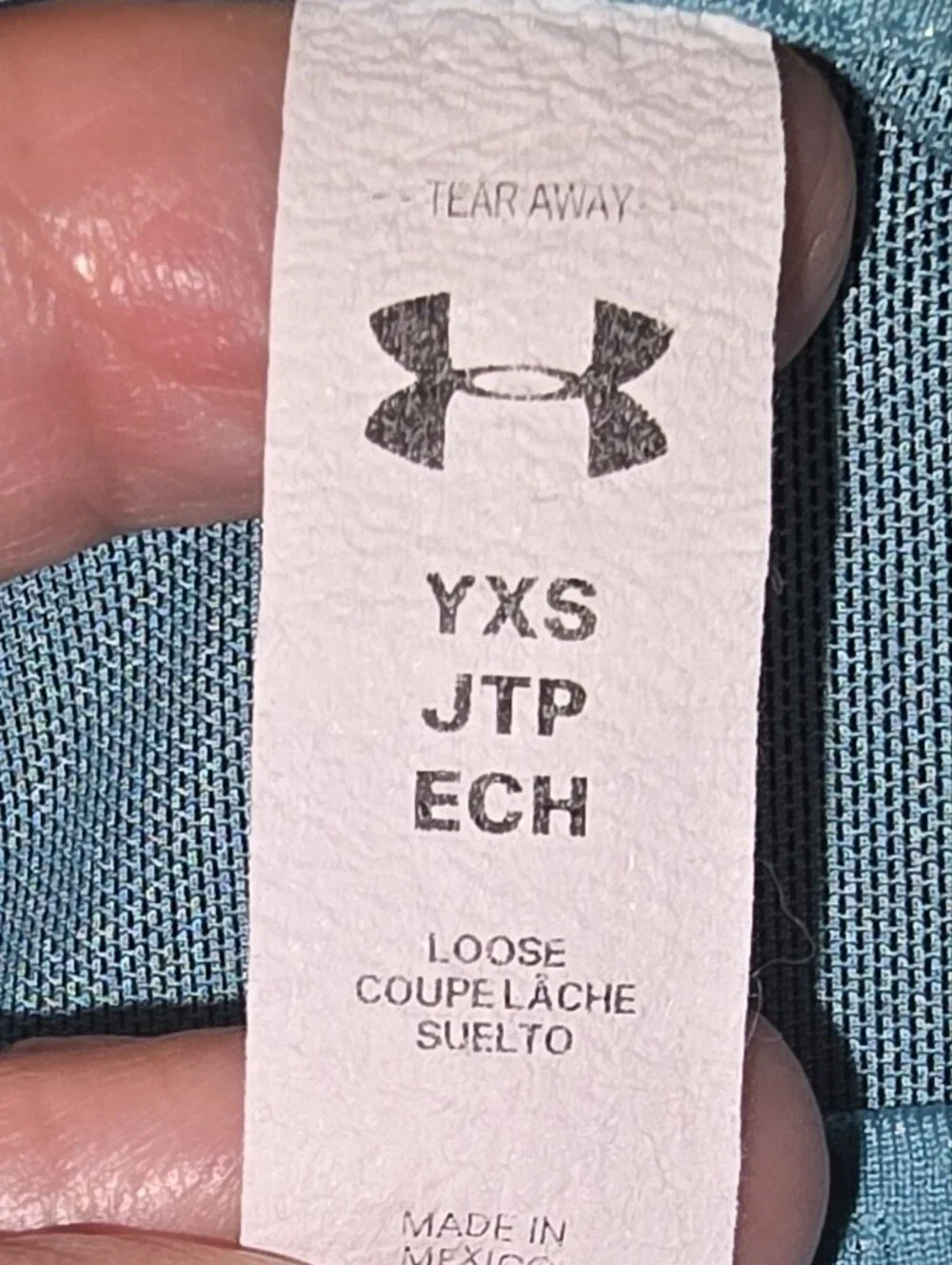 Under Armour Girls Short-Sleeve Performance Tee in Aqua XS
